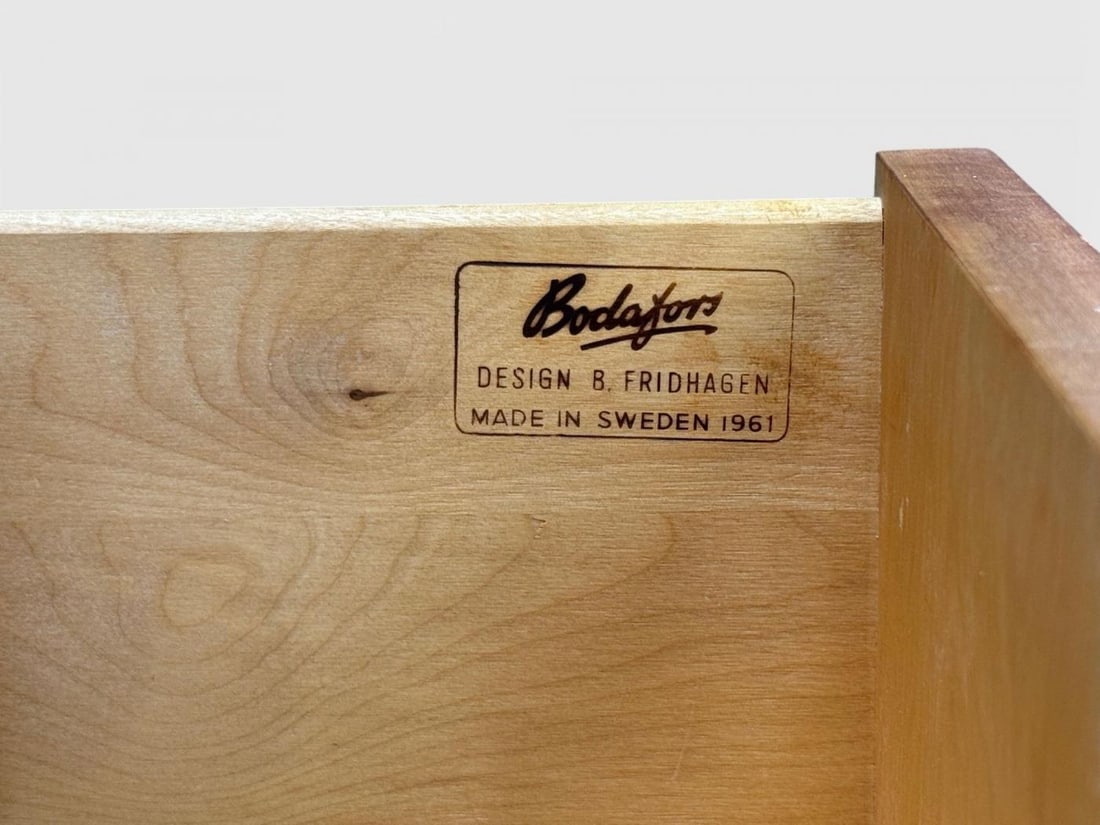 Bertil Fridhagen, Swedish Modern, Writing Desk or Vanity, Teak, Sweden, 1960s - 9