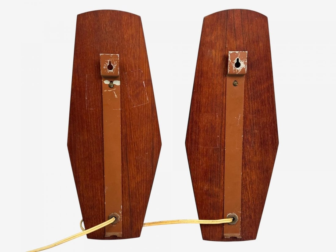 Danish Modern, Teak, Brass, Opaline Glass, Wall Lights, Denmark, 1960s - 10