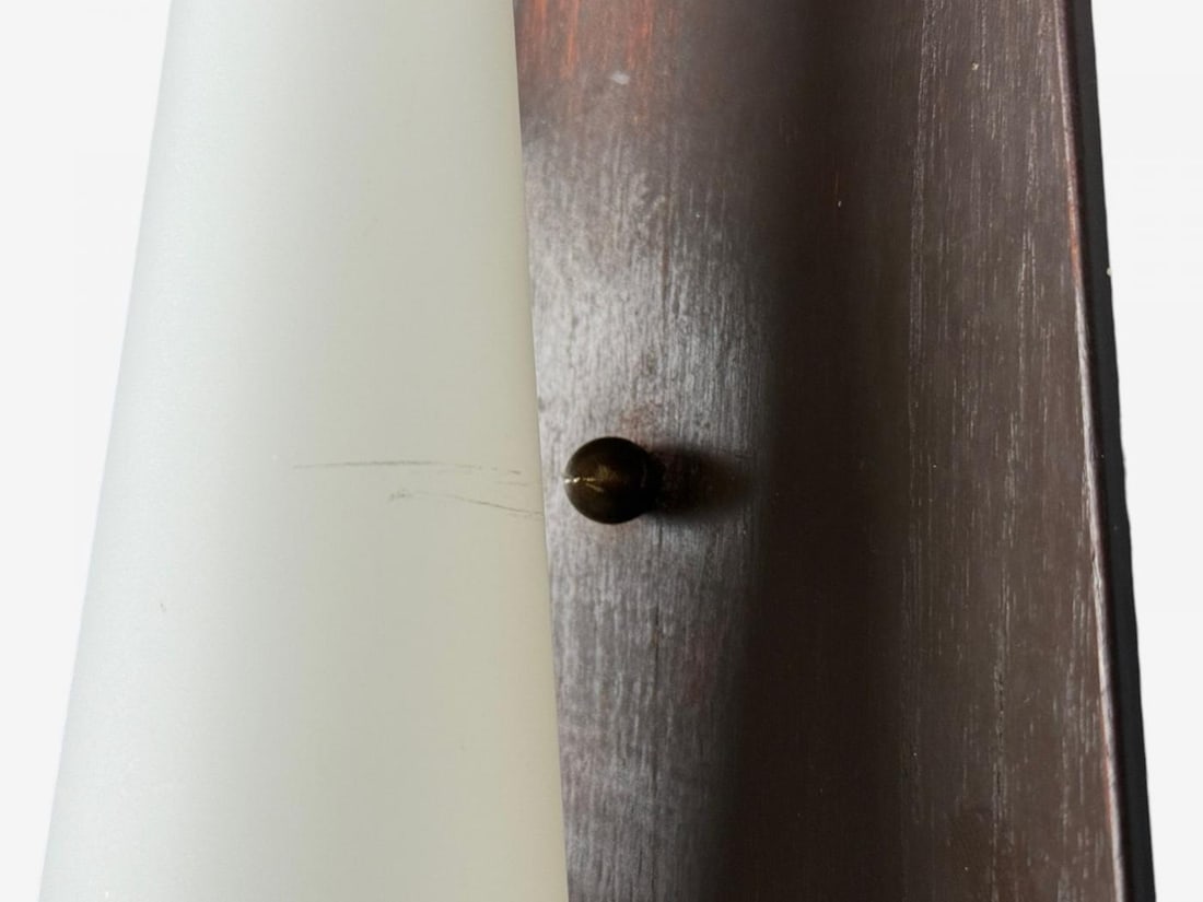 Danish Modern, Teak, Brass, Opaline Glass, Wall Lights, Denmark, 1960s - 9