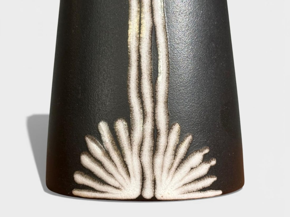 Søholm Stentoj, Table Lamp, Black Stoneware, Denmark, 1950s - 9