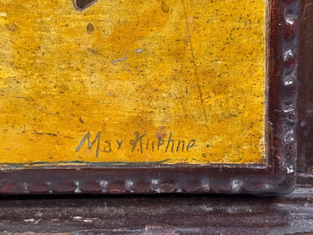 Max Kuehne, Silver Leaf, Painted Wood, Rare Commode, USA, 1950s - 8