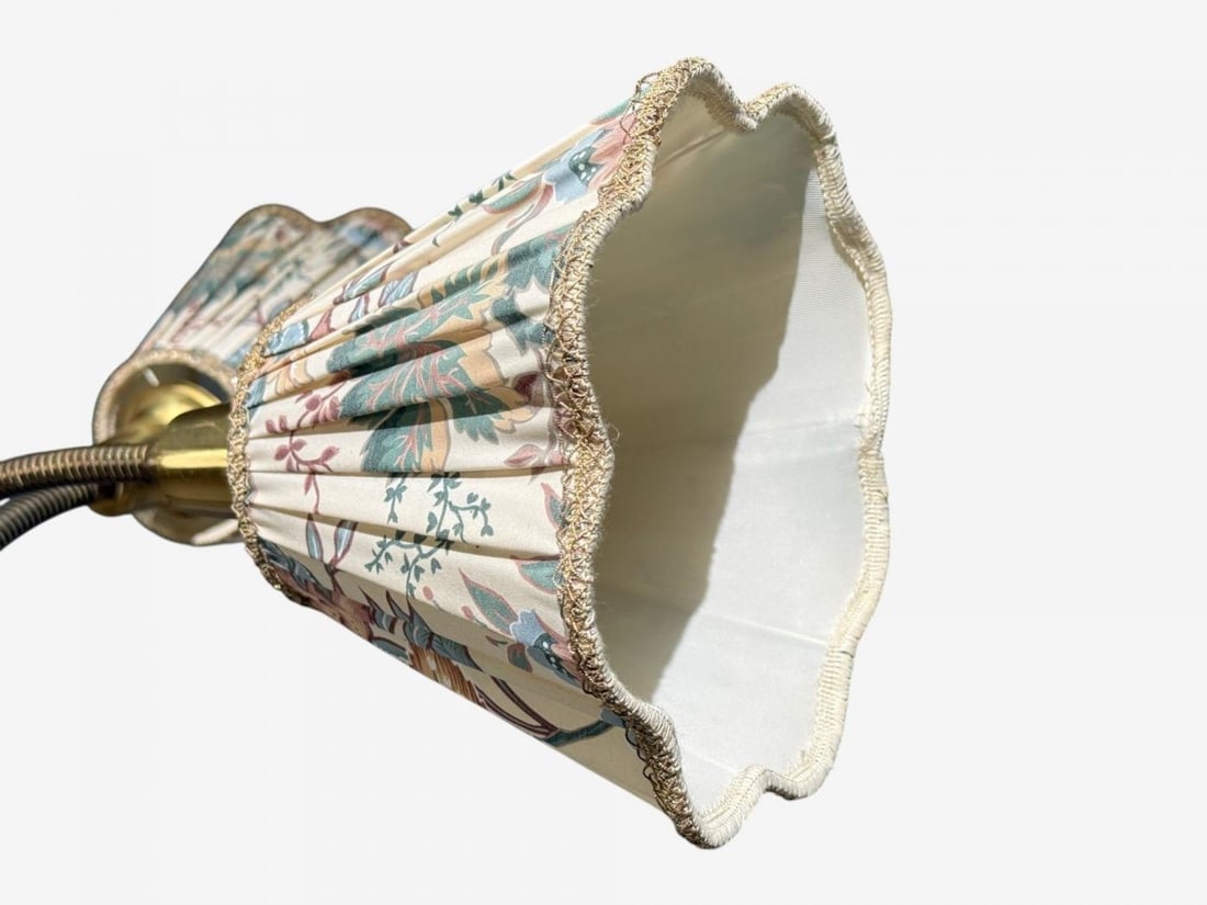 Swedish Modern, Adjustable Floor Lamp, Wood, Metal, Fabric, Sweden, 1950s - 6