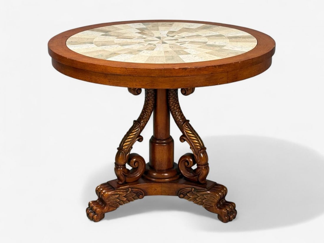 Regency Style, Pine, Stone, Accent Tables, USA, 20th c. - 5