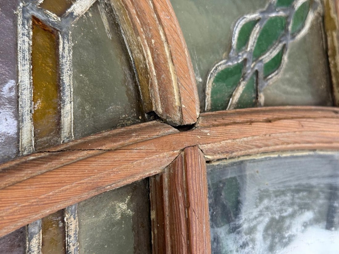 Neoclassical, Wood, Art Glass, Large Stained Glass Doors, Italy, 1930s - 10