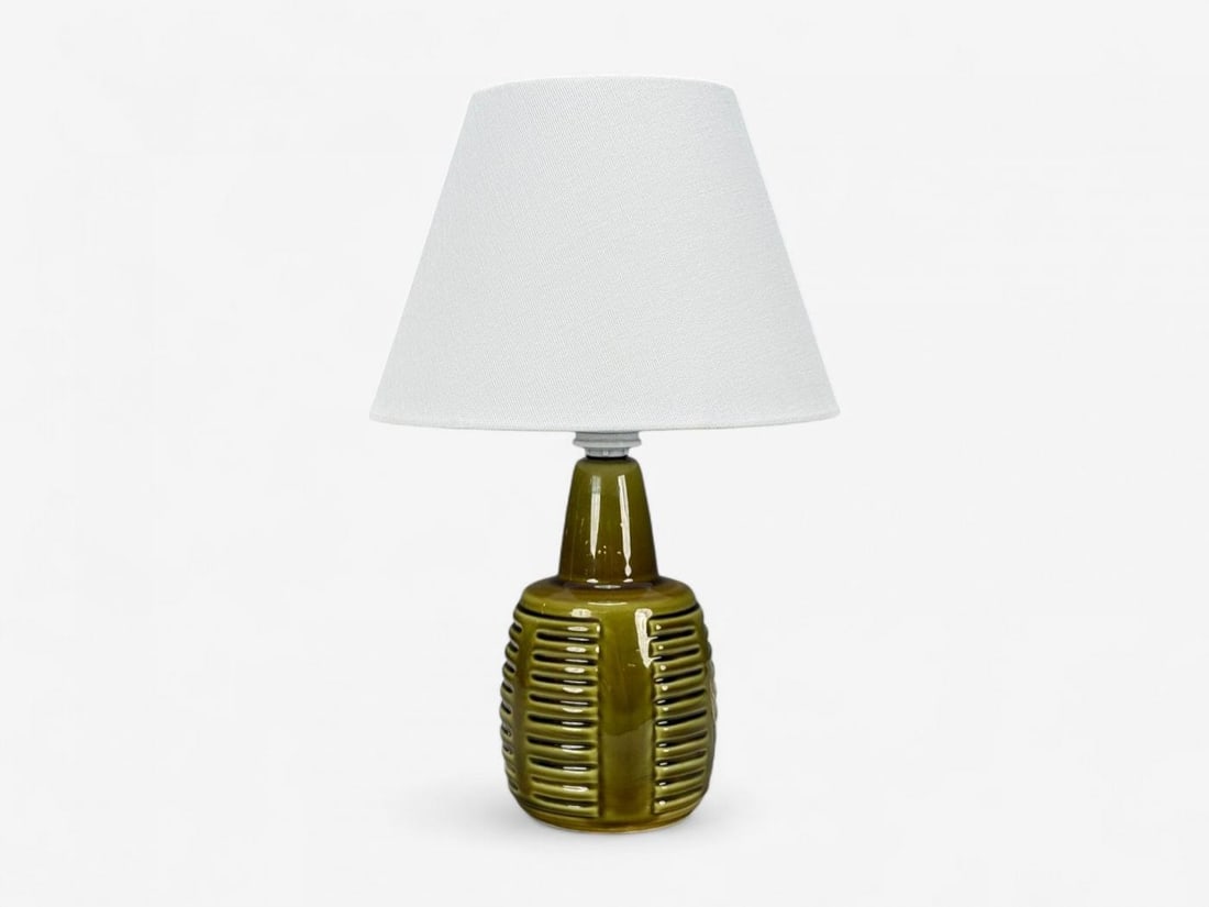 Einar Johansen, Danish Modern, Green Stoneware, Table Lamp, Denmark, 1970s - 4