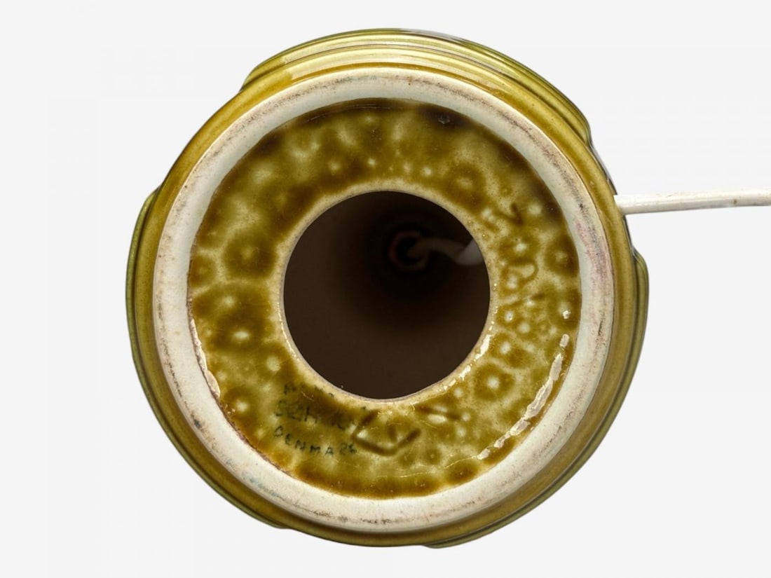 Einar Johansen, Danish Modern, Green Stoneware, Table Lamp, Denmark, 1970s - 7