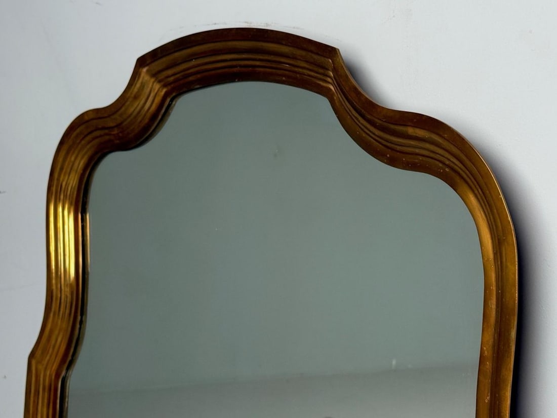 Hollywood Regency Style, Bronze, Scalloped Wall Mirror, USA, 1950s - 3