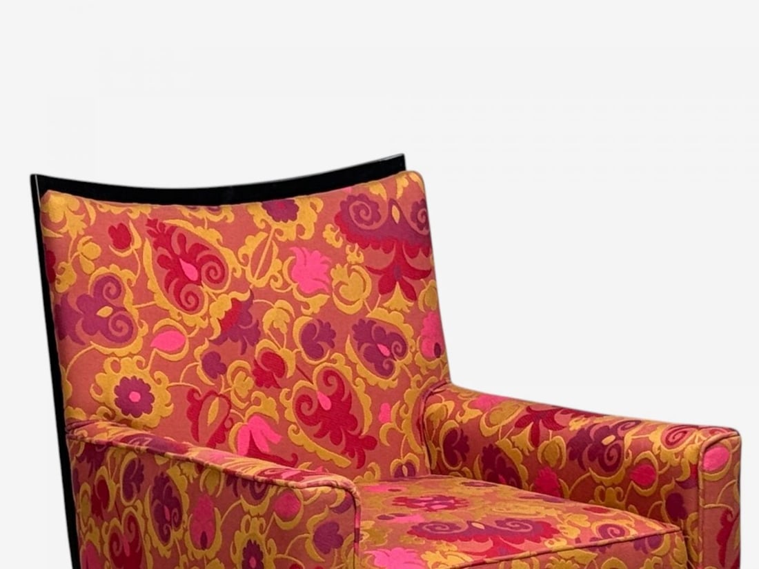 Paul McCobb, Ebonized Wood, Fabric, Lounge Chairs, USA, 1950s - 10