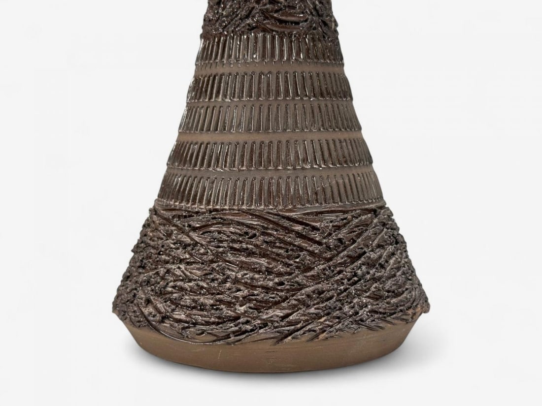 Nila Keramik, Brown Ceramic, Table Lamp, Sweden, 1970s - 6