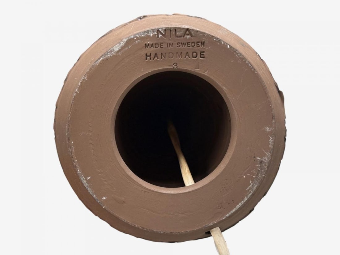 Nila Keramik, Brown Ceramic, Table Lamp, Sweden, 1970s - 8