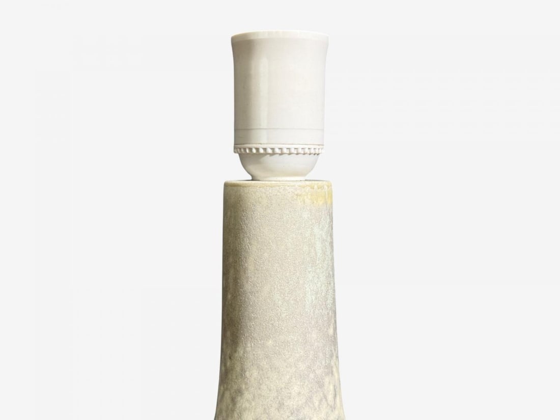 Desiree Stentöj, Table Lamp, White Glazed Stoneware, Denmark, 1960s - 6