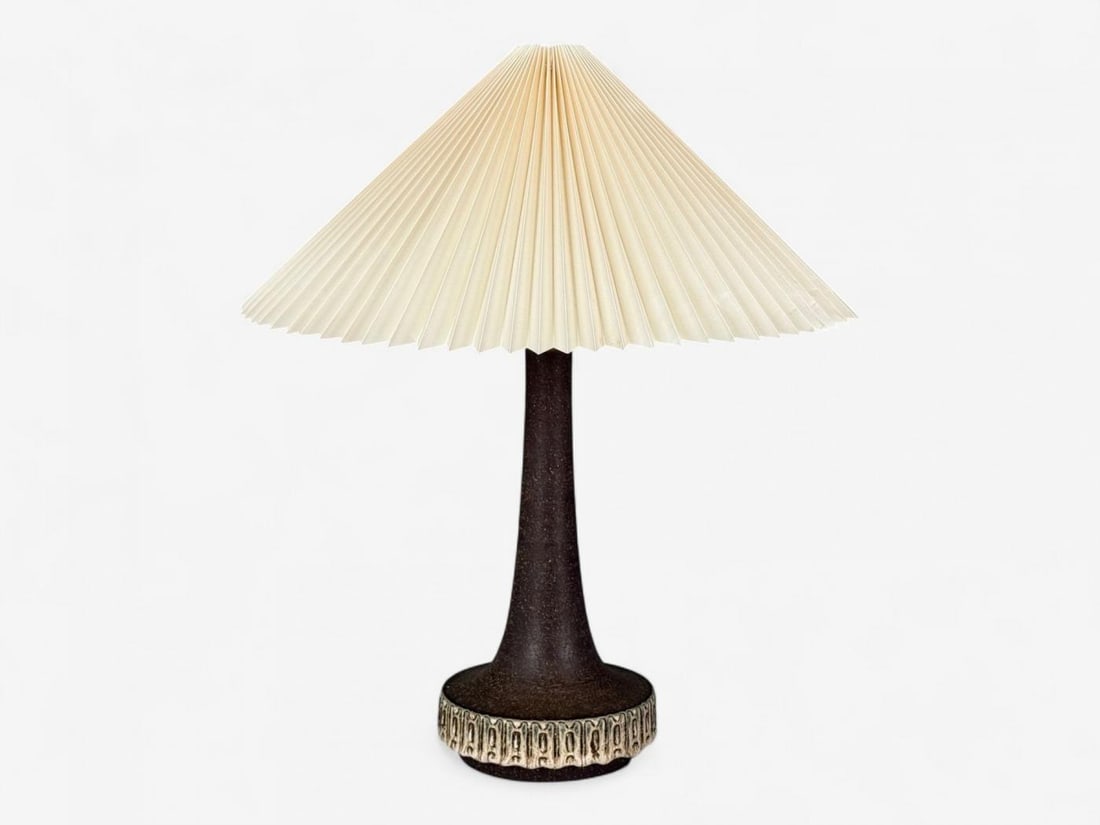 Michael Andersen & Søn, Brown Stoneware, Large Table Lamp, Denmark, 1960s - 10