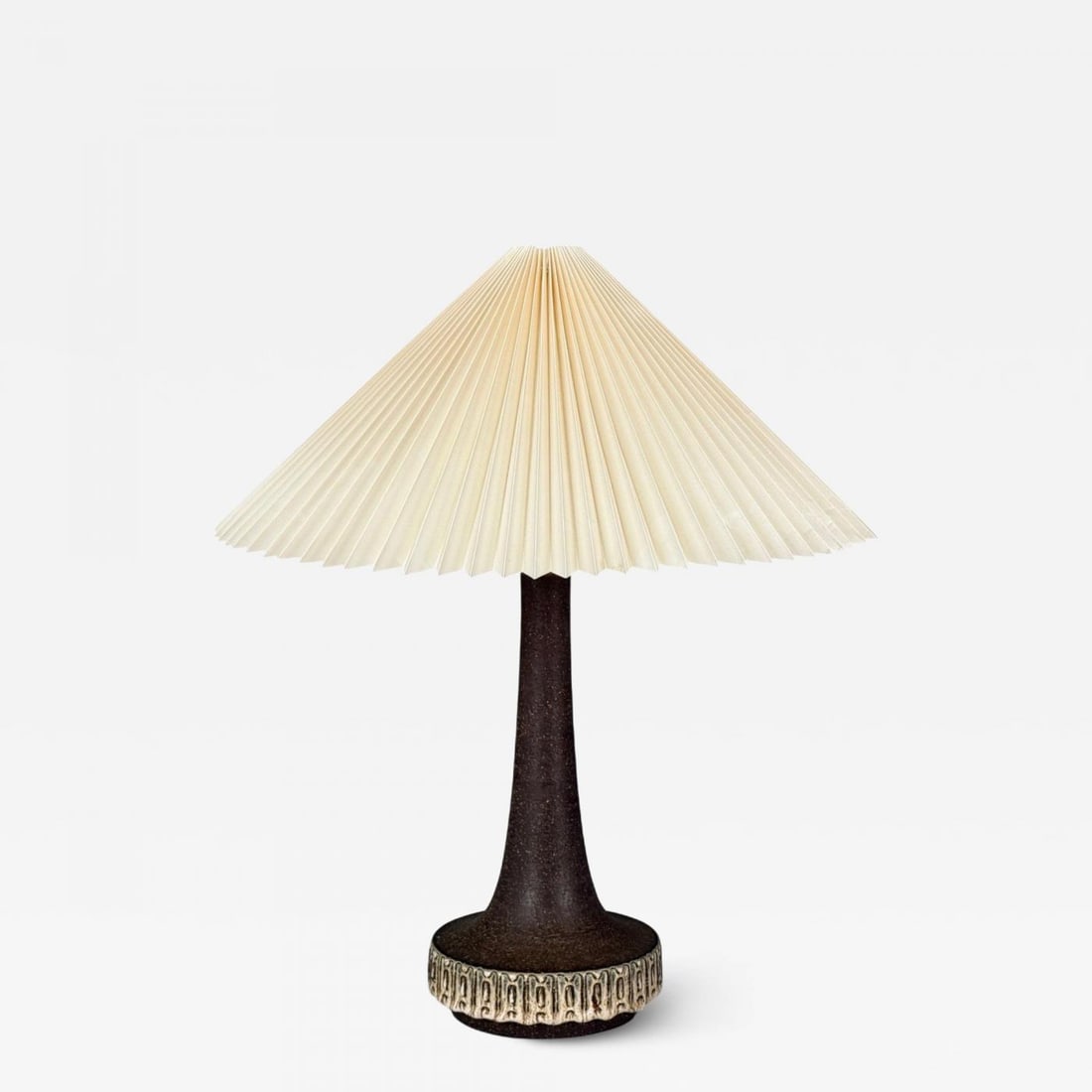 Michael Andersen & Søn, Brown Stoneware, Large Table Lamp, Denmark, 1960s (1 of 10)