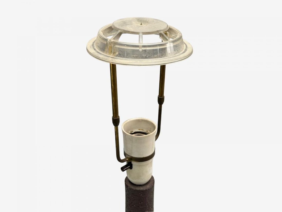Michael Andersen & Søn, Brown Stoneware, Large Table Lamp, Denmark, 1960s - 5