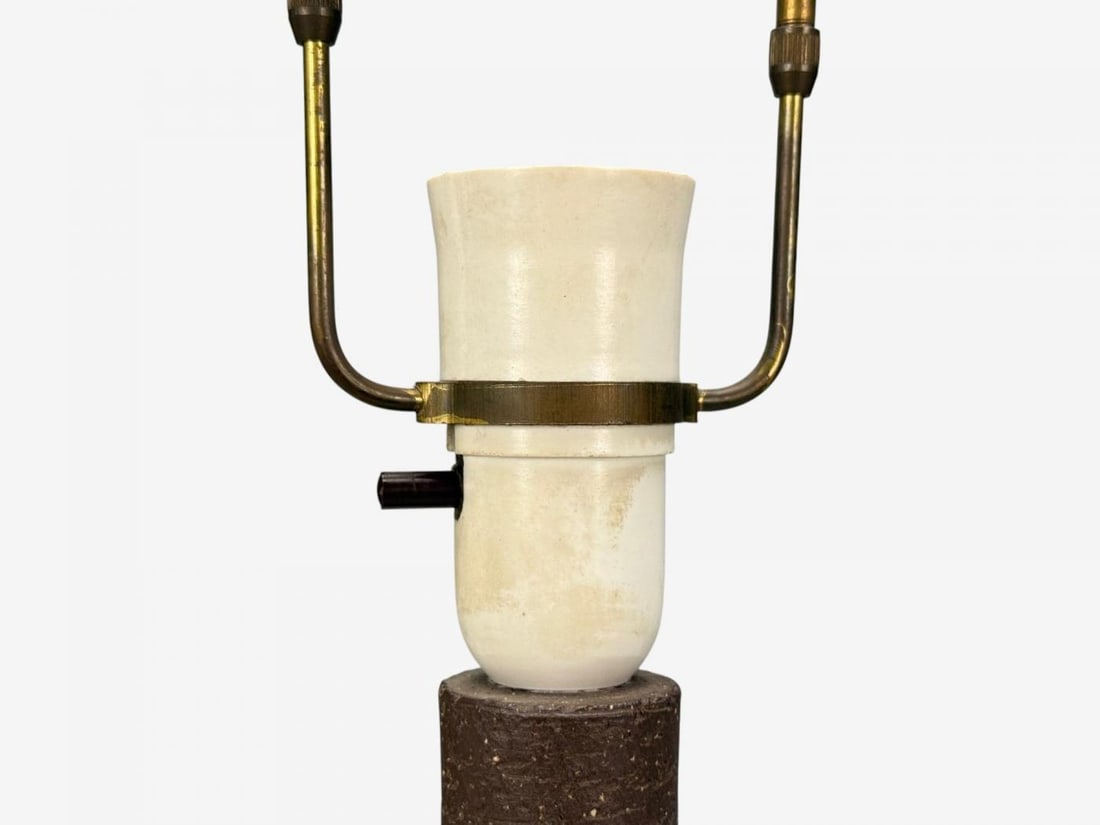 Michael Andersen & Søn, Brown Stoneware, Large Table Lamp, Denmark, 1960s - 6
