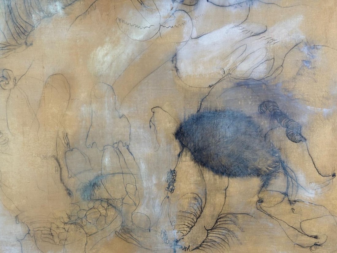 Angelina Nasso, Modern, Framed Abstract, Large Oil on Canvas, USA, 1998 - 4