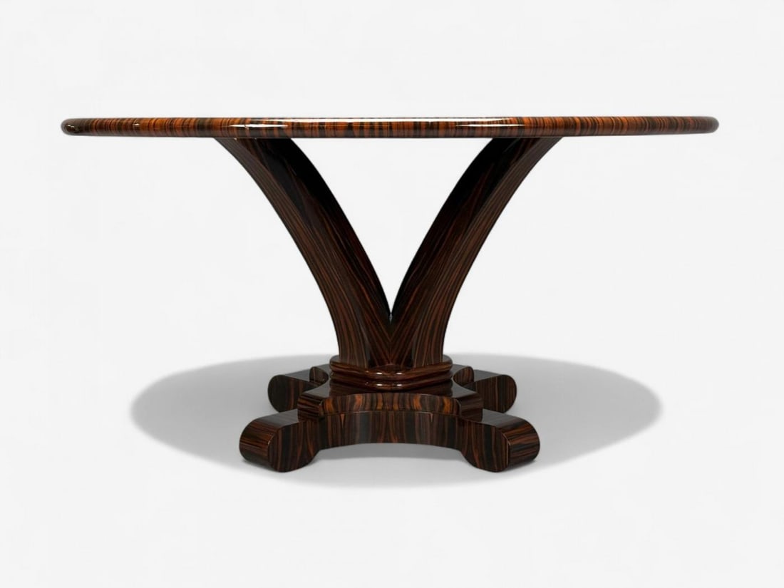 American Modern, Macassar Ebony, Shagreen, Brass, Table, USA, 2010s - 8