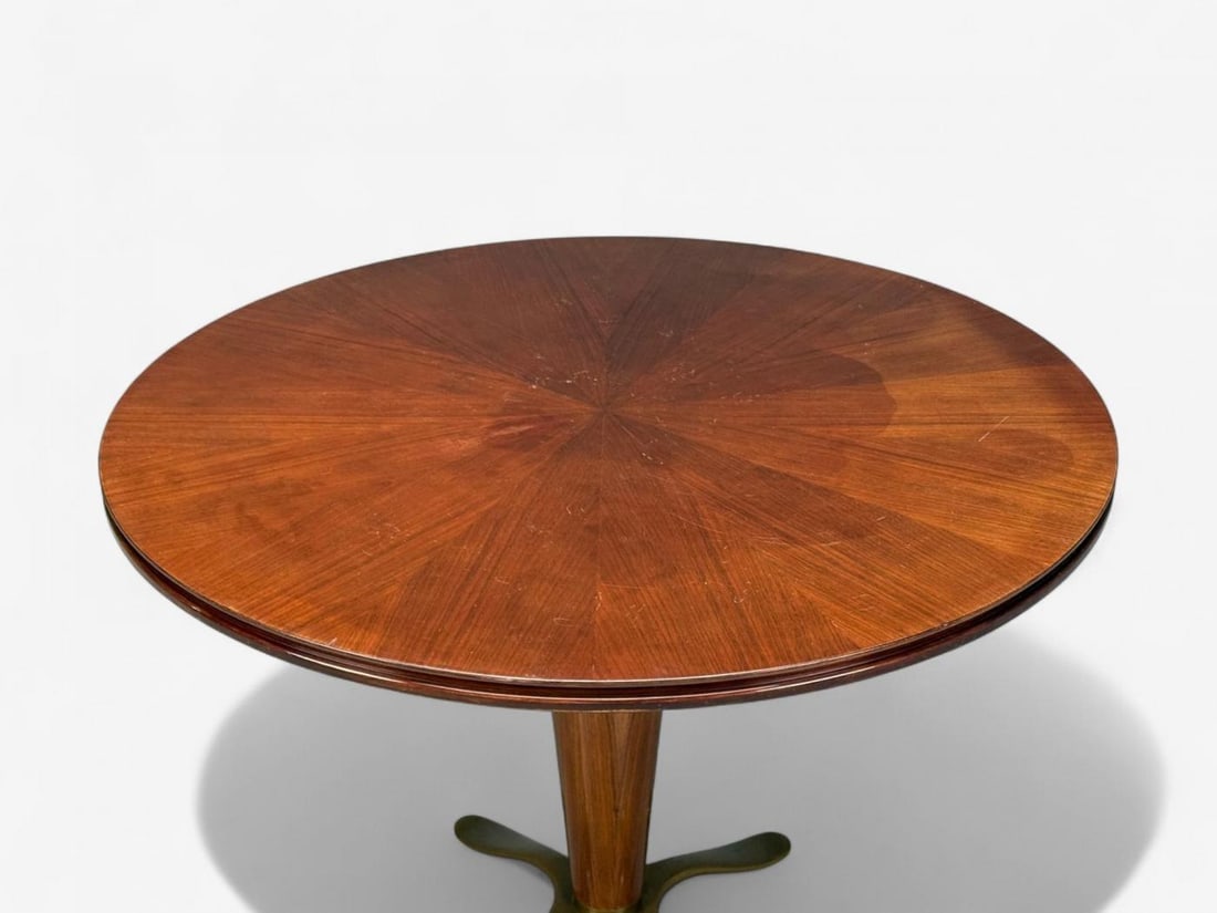 Paolo Buffa, Mahogany, Bronze, Center Table, Italy, 1940s - 5