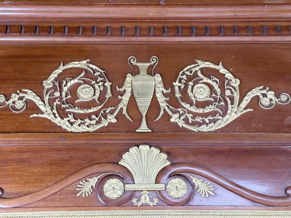 Empire Revival, Mahogany, Bronze, Monumental Mirror and Console, France, 19th c. - 11