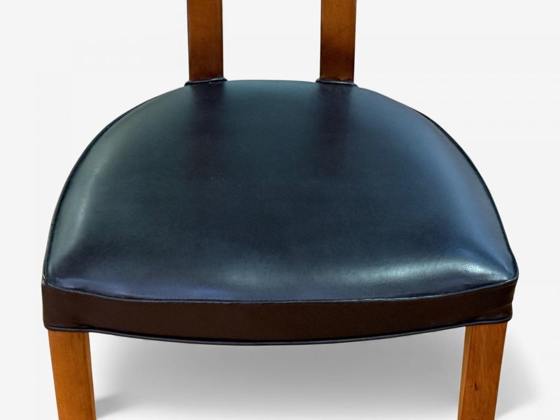 Ole Wanscher, Teak, Leatherette, T-Back Occasional Chairs, Denmark, 1960s - 7