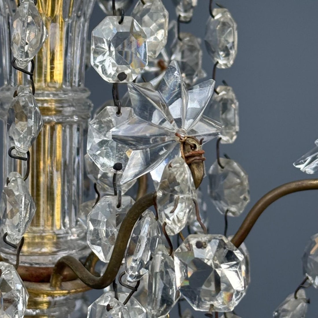 Louis XVI Style, Bronze, Crystal, Thirty-Light Chandelier, France, 19th/20th c. - 7