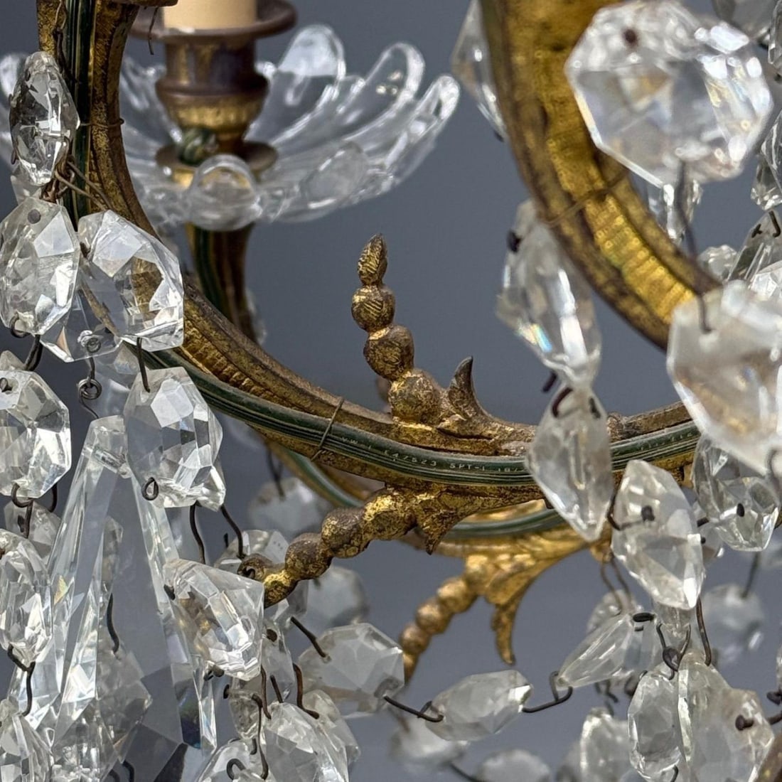 Louis XVI Style, Bronze, Crystal, Thirty-Light Chandelier, France, 19th/20th c. - 9