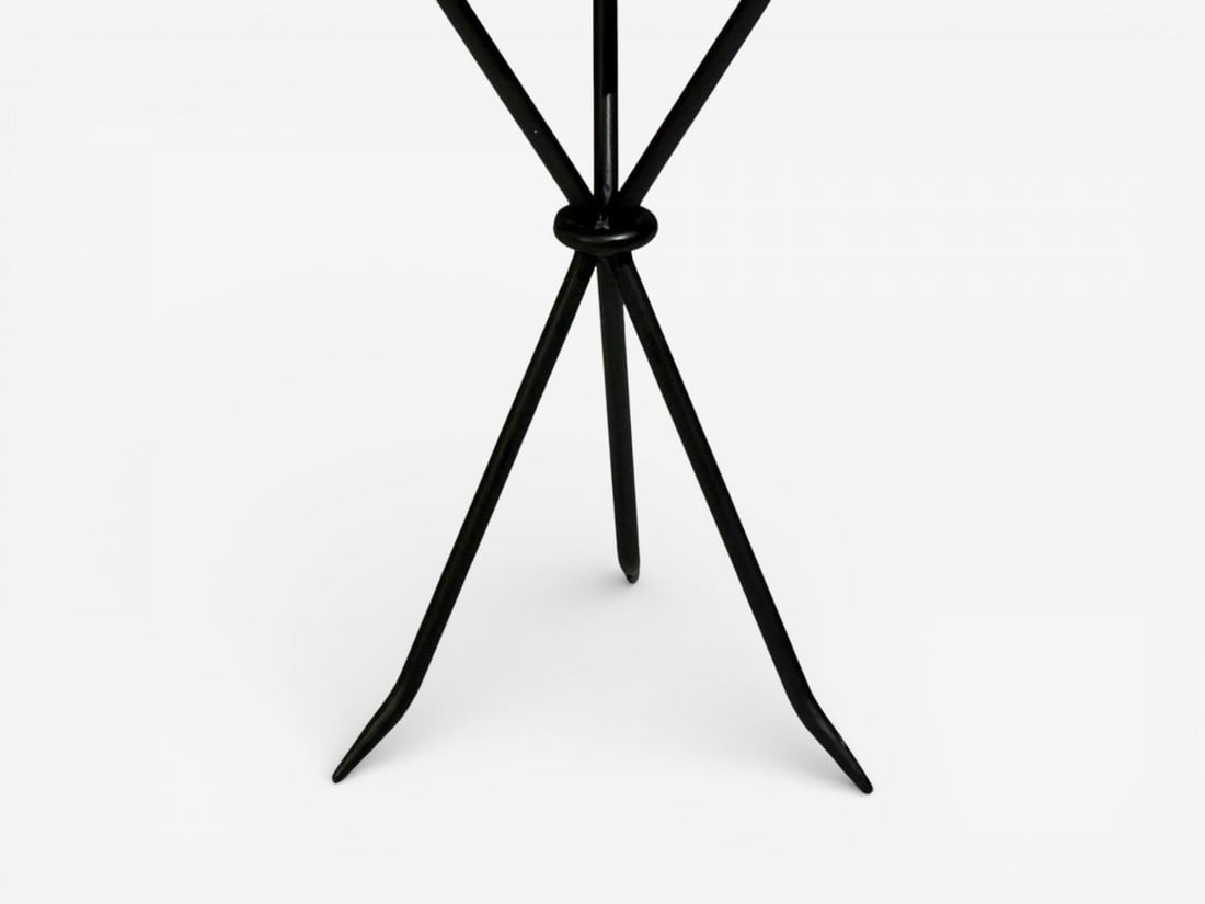 Jean-Michel Frank Style, Side Tables, Iron, Travertine, 20th c. - 7