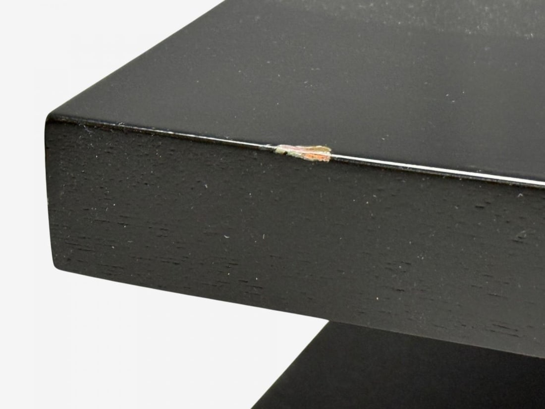 Ico Parisi Style, Ebonized Wood, Brass, Sculptural Side Tables, Europe, 1950s - 11