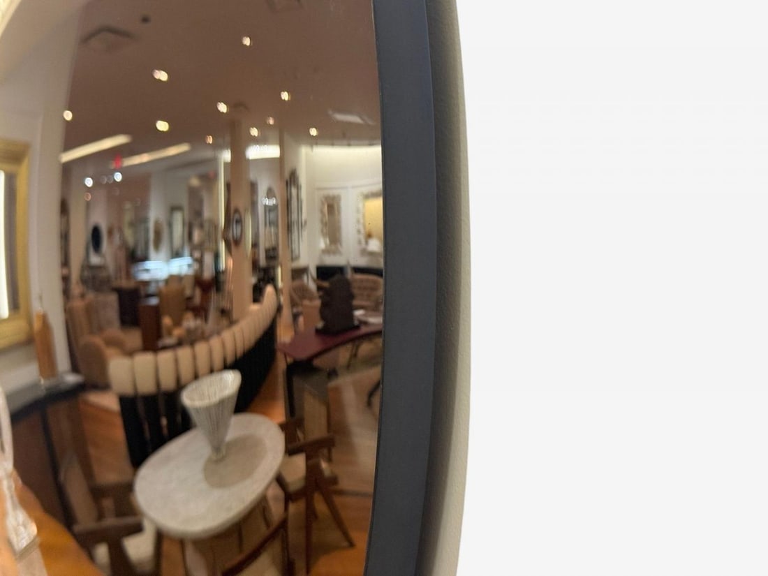 Contemporary, Convex Glass, Brass, Silver Space Age Wall Mirror - 5