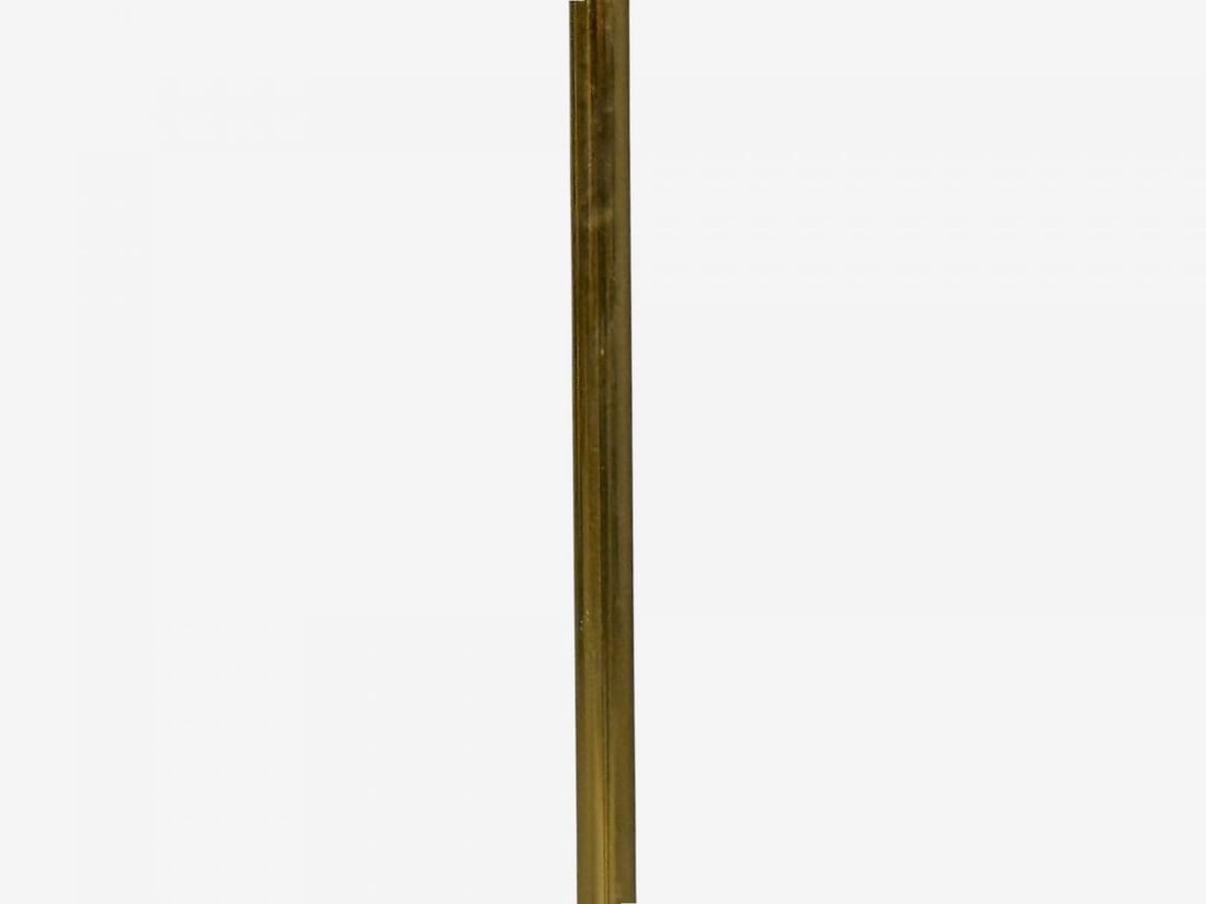 Falkenbergs Belysning, Floor Lamp, Brass, Rattan, Sweden, 1950s - 5