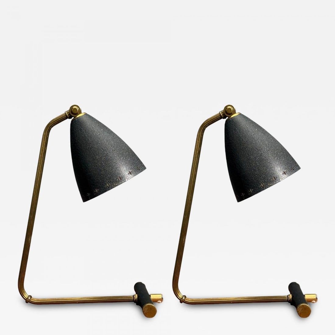 Erik Wärnå, Table Lamps, Metal, Brass, Sweden, 1950s (1 of 12)