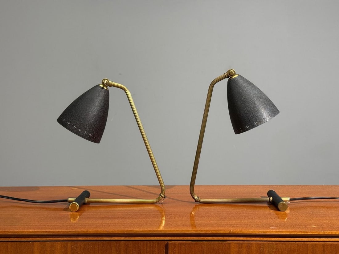 Erik Wärnå, Table Lamps, Metal, Brass, Sweden, 1950s - 3