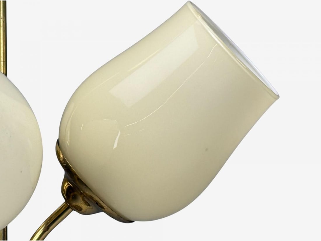 Itsu, Finnish Modern, Pendant Light, Opal Glass, Finland, 1940s - 7