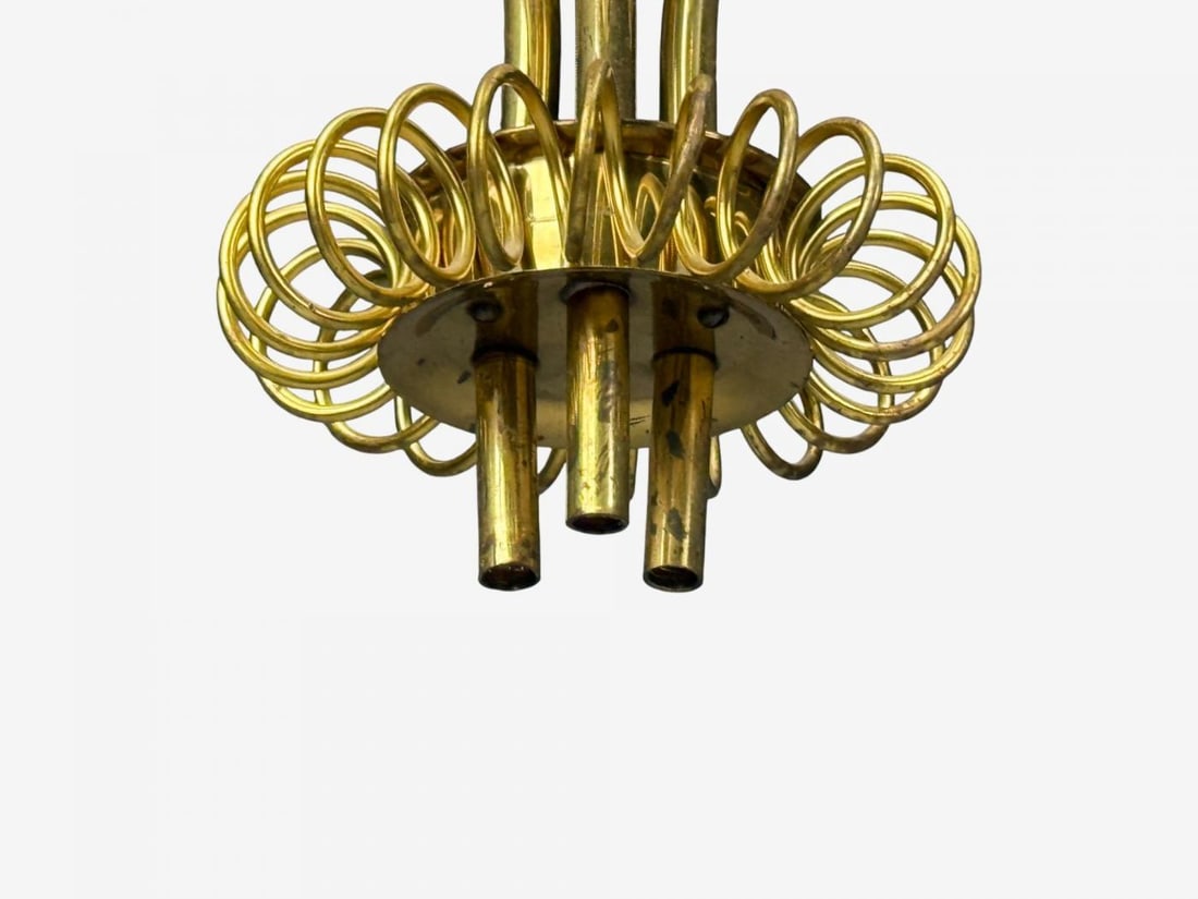 Itsu, Finnish Modern, Pendant Light, Opal Glass, Finland, 1940s - 9
