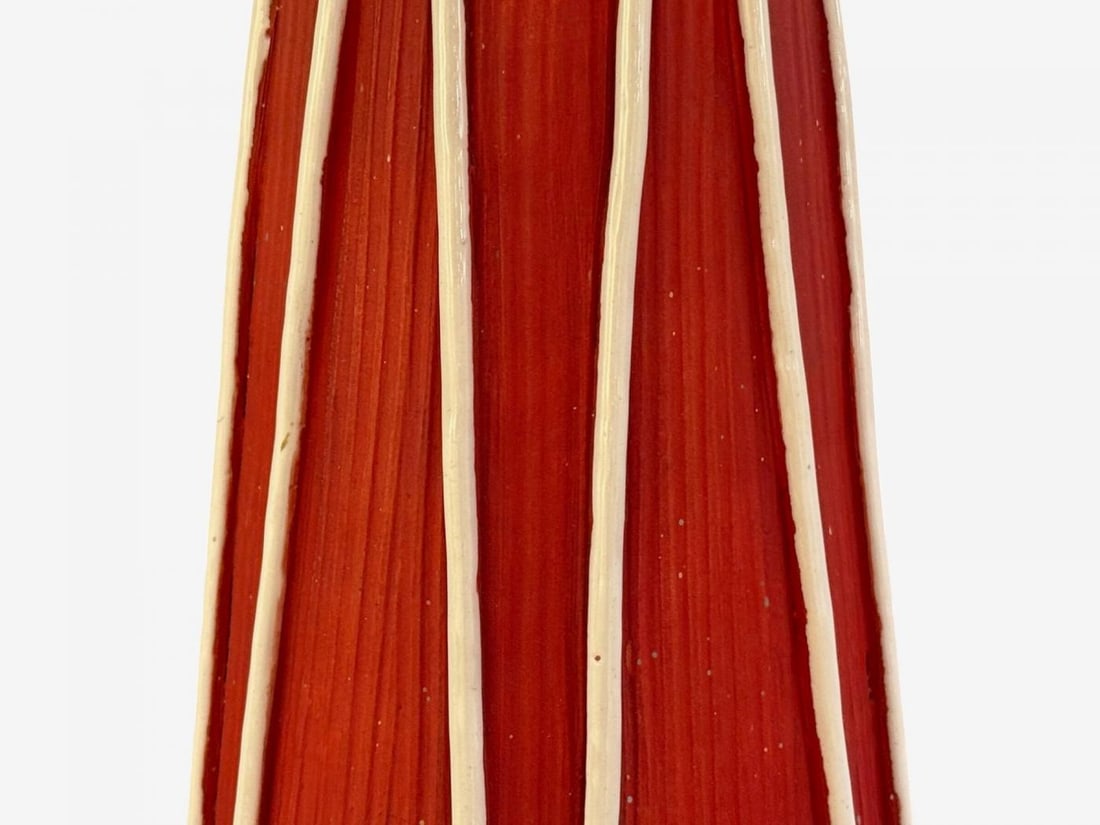 Italian Modern, Red Ceramic, Table Lamp, Italy, 1950s - 6