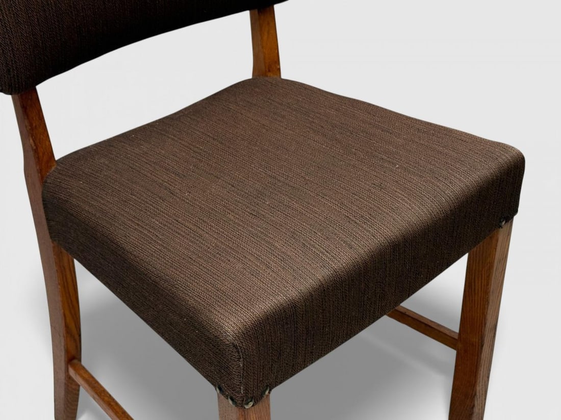 Fritz Hansen, Six Dining Chairs, Oak, Wool, Denmark, 1930s - 10