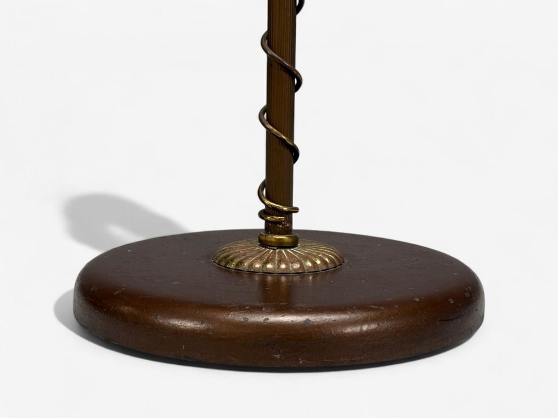 Swedish Modern, Brass, Fabric, Floor Lamp, Sweden, 1950s - 12