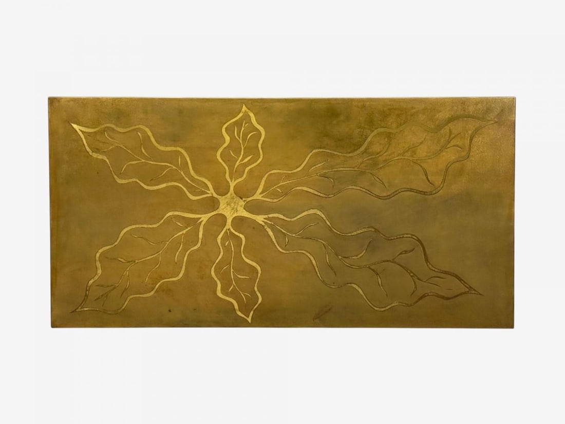 Willy Daro, Engraved Brass, Coffee Table, Belgium, 1970s - 7