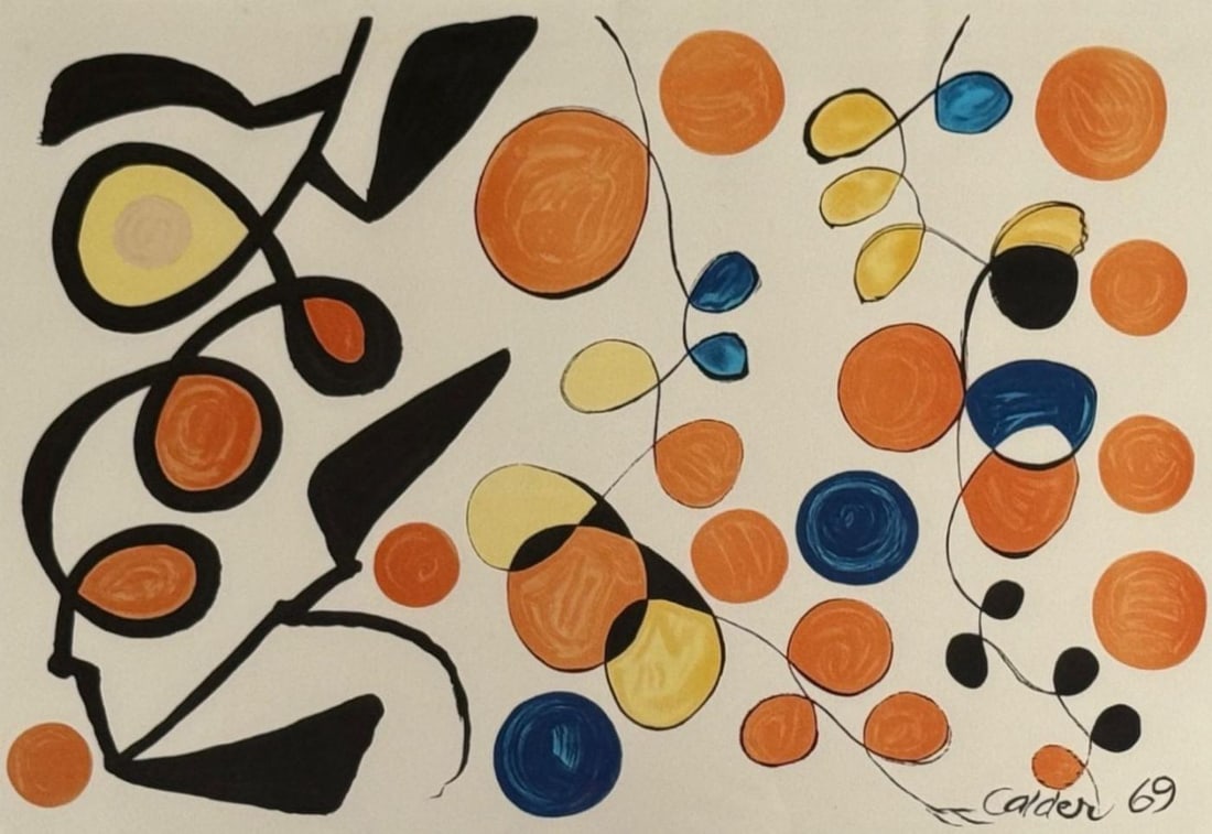 Alexander Calder, "Spring Carnival" Authentic Lithograph, 1969 (1 of 11)