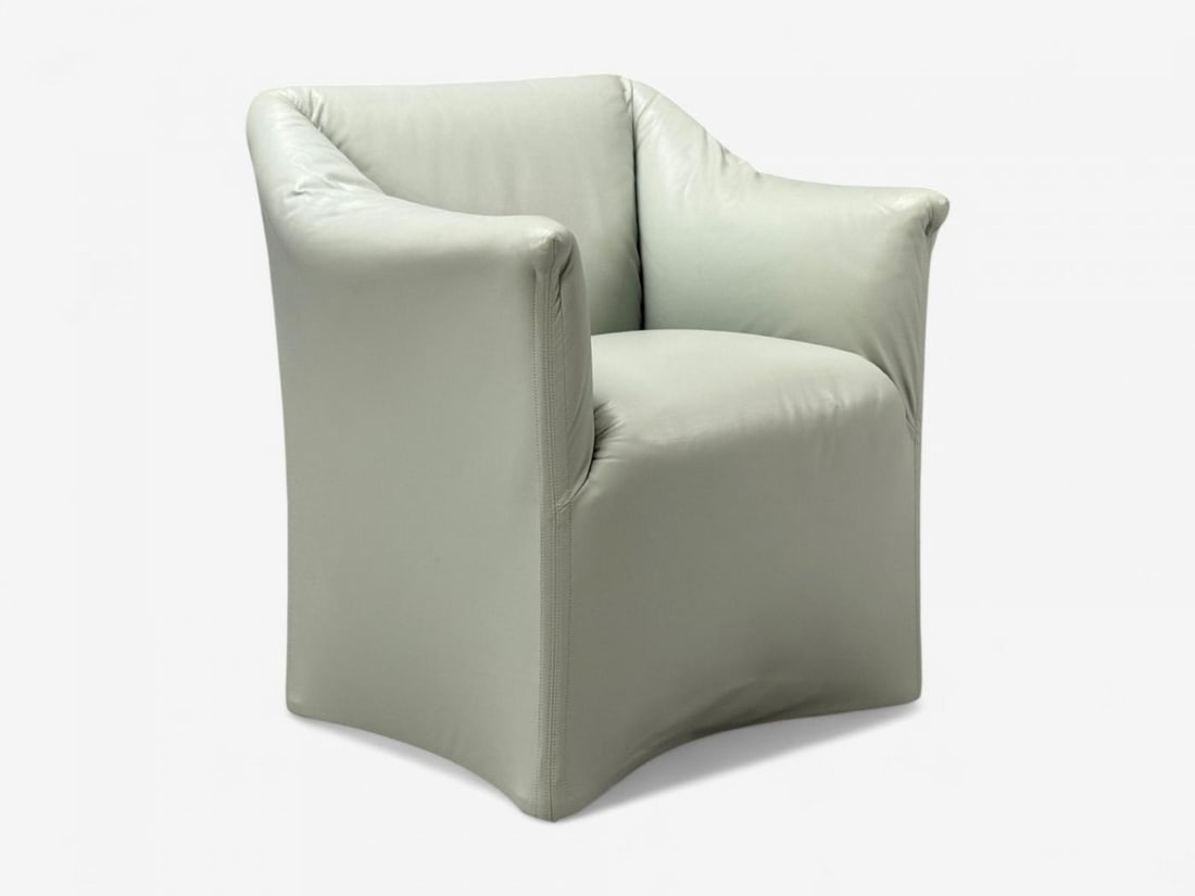 Mario Bellini, Italian Modern, Leather, Four Model 684 Armchairs, Italy, 1980s - 8