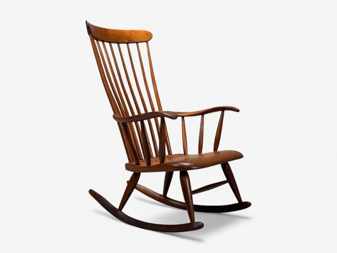Robert Whitley, American Studio, Teak, Rocking Chair, USA, 1980s - 2