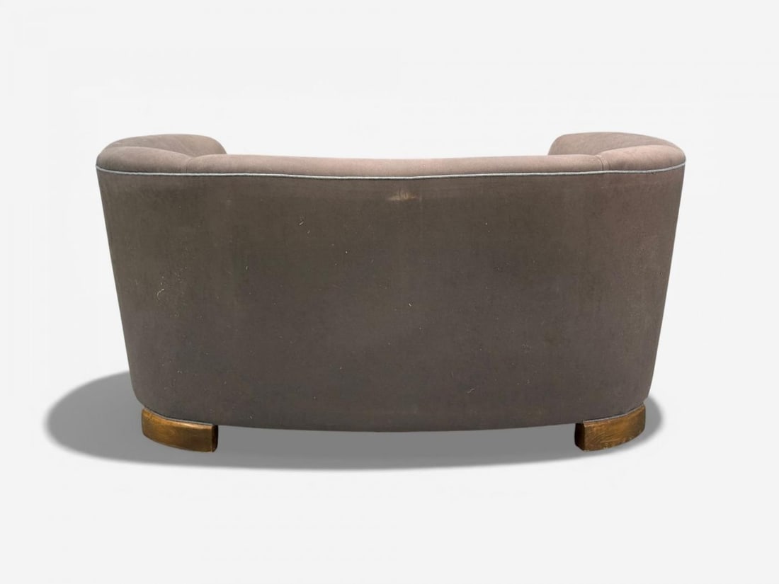 Danish Modern, Banana Sofa, Stained Beech, Fabric, Denmark, 1930s - 10