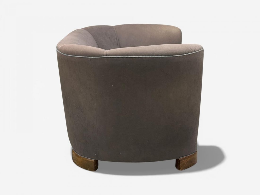 Danish Modern, Banana Sofa, Stained Beech, Fabric, Denmark, 1930s - 7