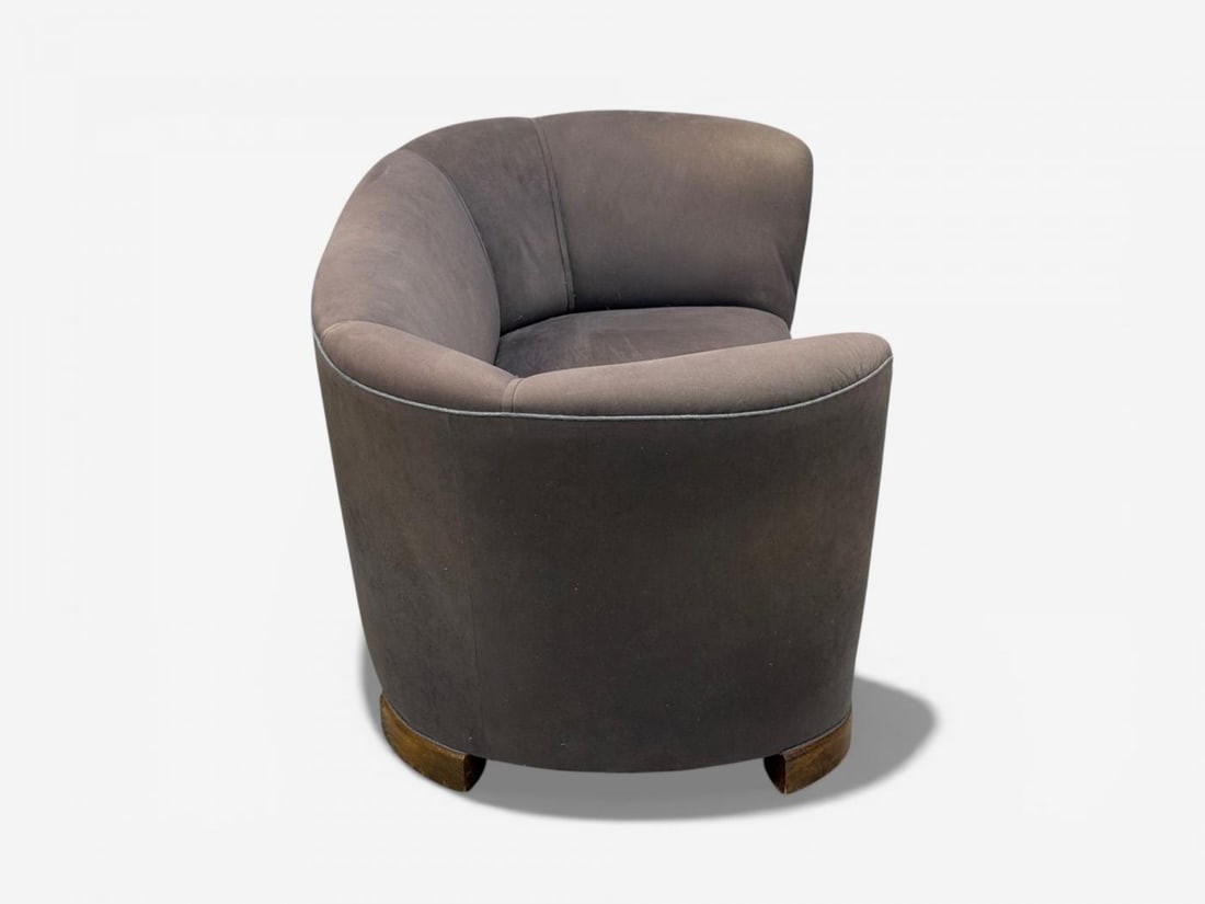 Danish Modern, Banana Sofa, Stained Beech, Fabric, Denmark, 1930s - 8