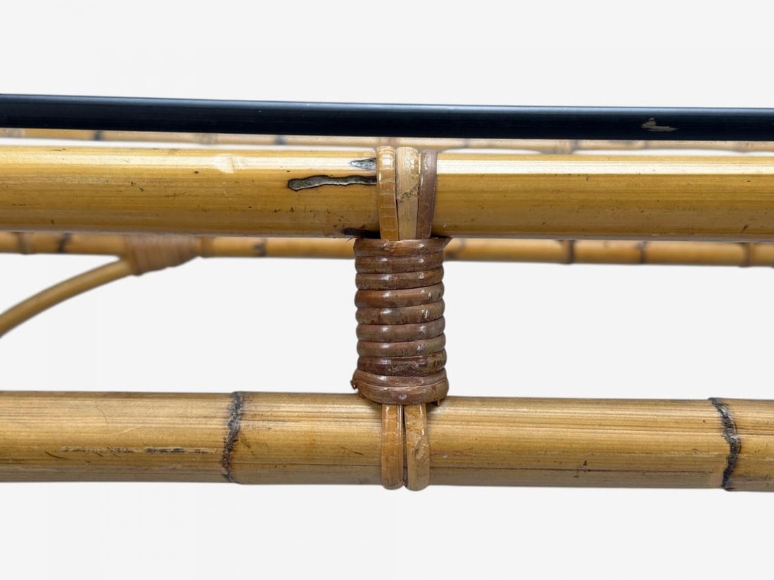 Dal Vera, Italian Modern, Bamboo, Cane, Glass, Dining Table, Italy, 1950s - 10