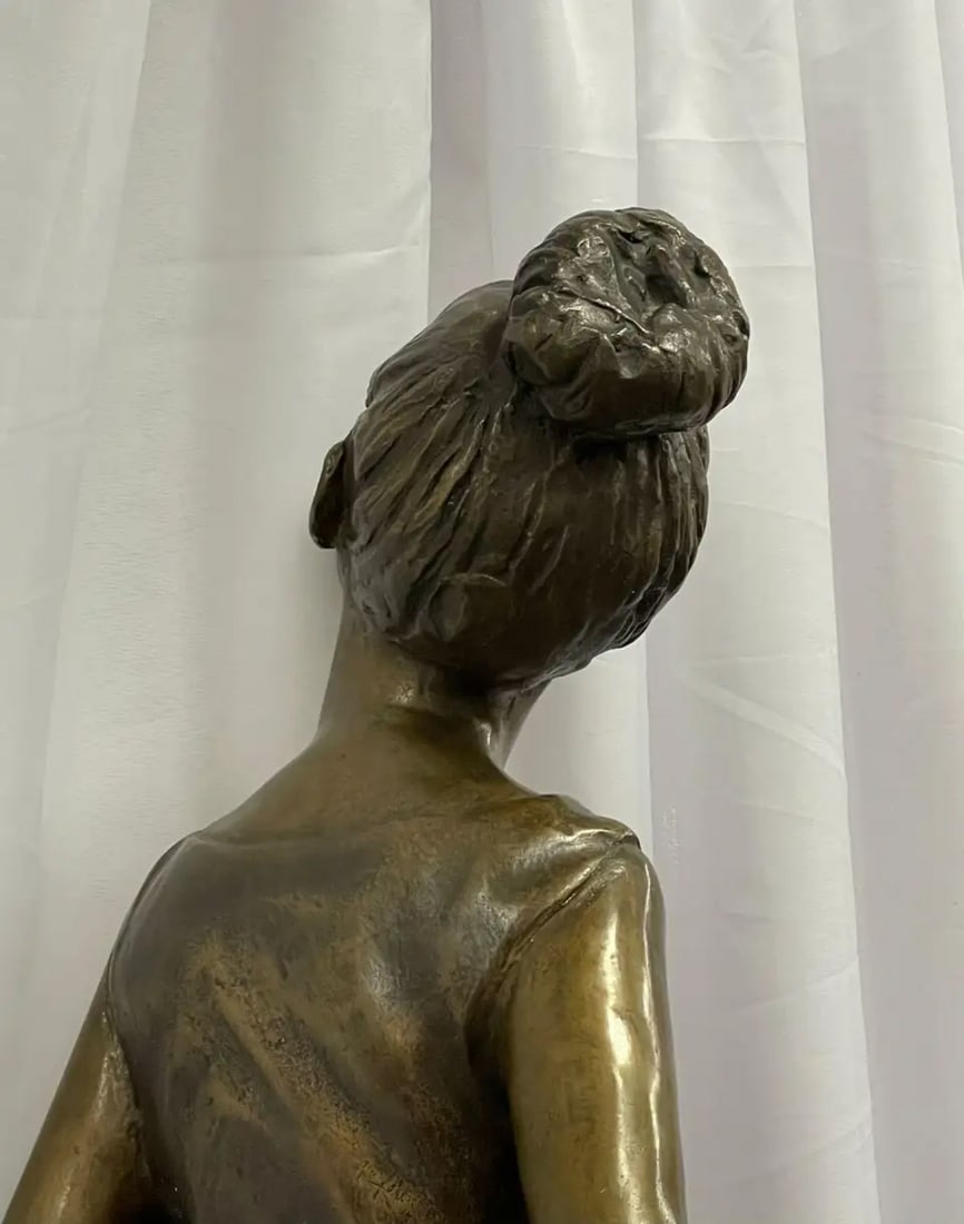 Signed Bronze Ballerina by Italian Sculptor Sergio Benvenuto, Italy, 1950s - 2