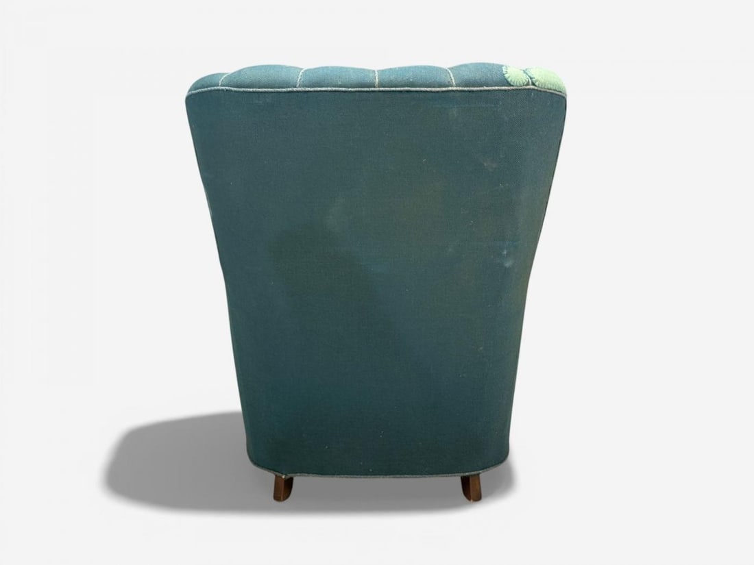 Danish Cabinetmaker, Lounge Chair, Beech, Wool, Denmark, 1930s - 9