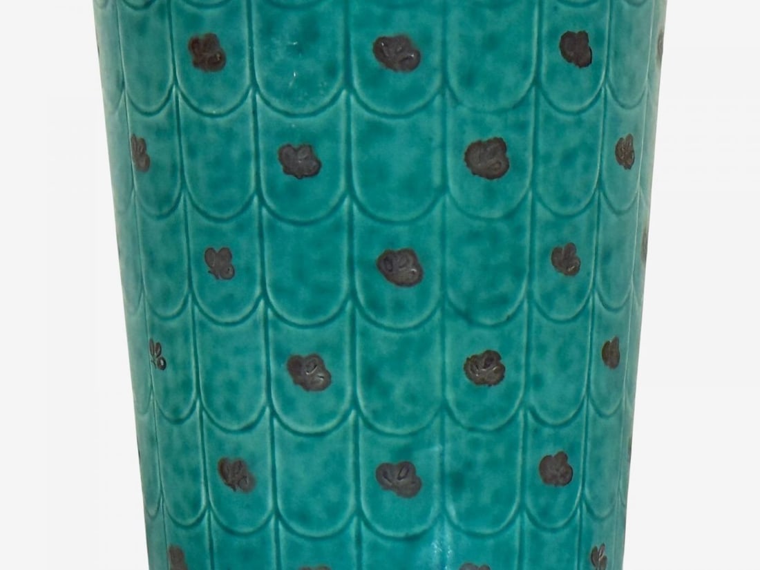 Wilhelm Kage, Green Ceramic, Argenta Vase, Sweden, 1930s - 5
