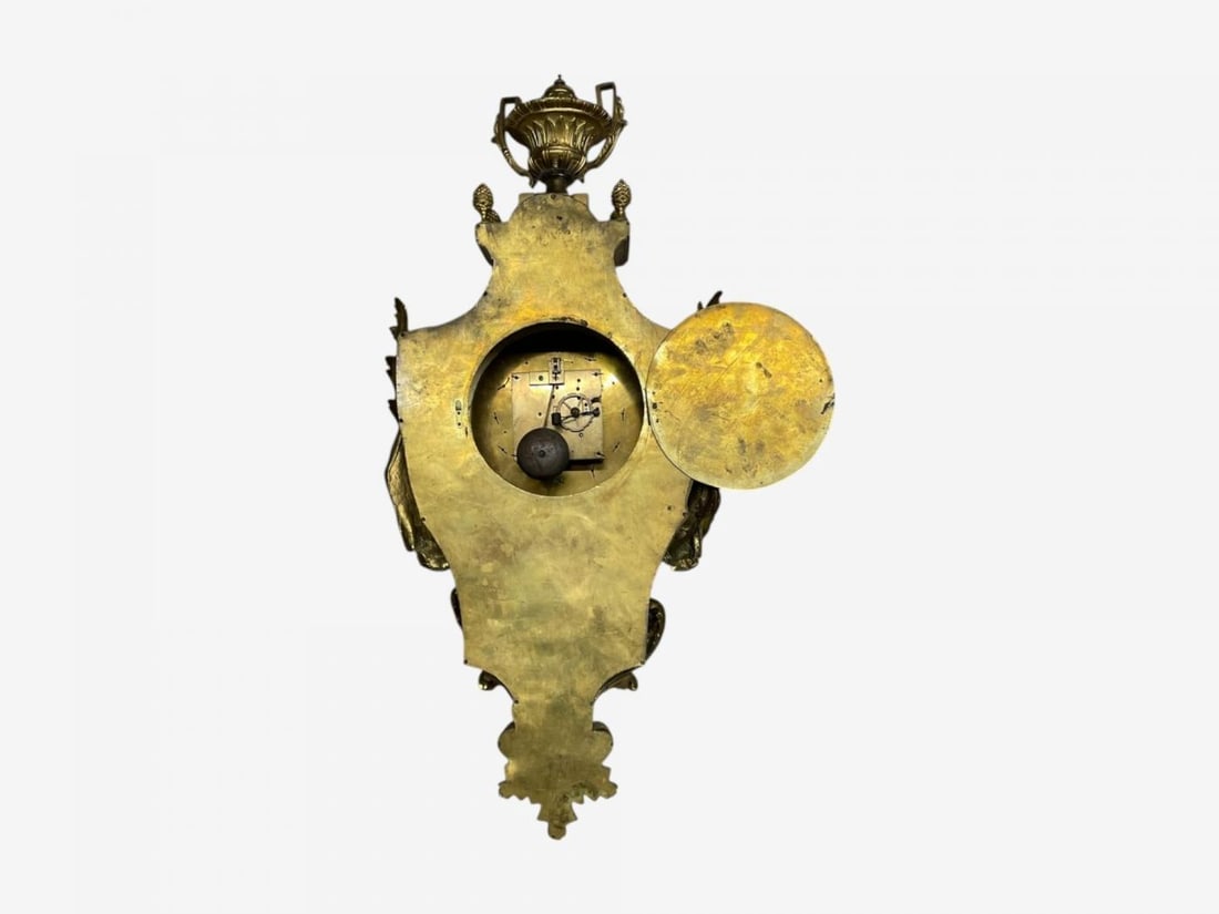 Louis XV, Figural Cartel Clock, Dore Bronze, France, 19th/20th c. - 10