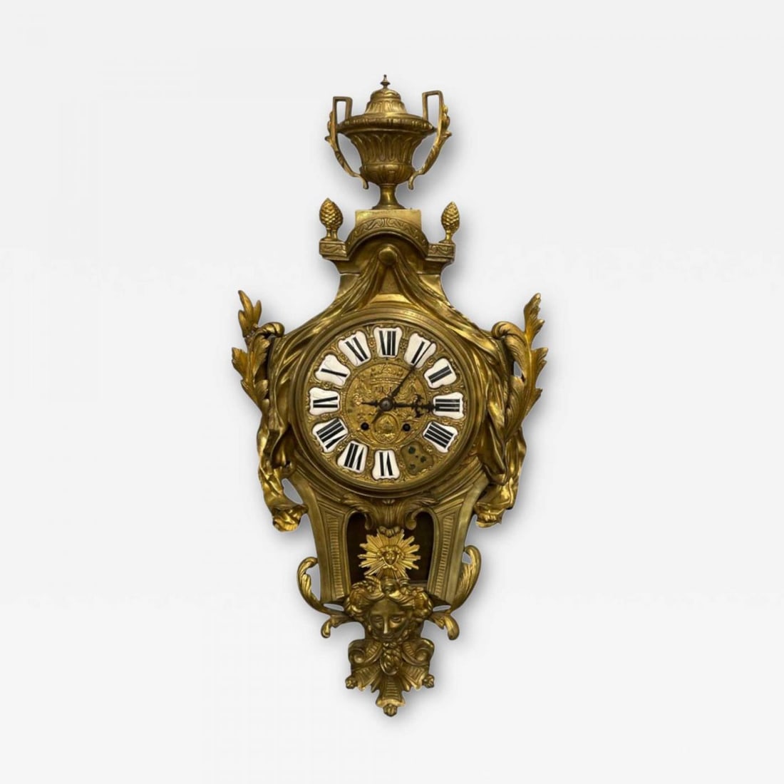 Louis XV, Figural Cartel Clock, Dore Bronze, France, 19th/20th c. (1 of 11)